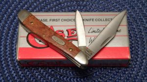 Case XX USA 1991 Maple Wood 7220 SS Peanut Knife - NIB