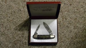 Boker Solingen Germany 1981 200 LTD. Wood Appalachian Trail Canoe Knife - NIB