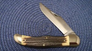 Maher & Grosh Stainless Steel (Queen) Imitation Winterbottom Bone Folding Hunter Knife c.1960's
