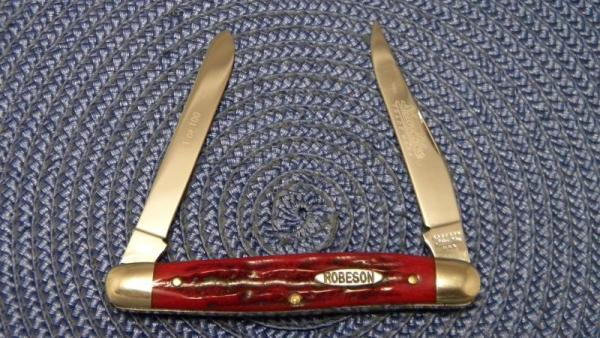 Robeson ShurEdge USA (by Queen Cut. Co.) Bone Muskrat Knife Robeson ShurEdge USA (by Queen Cut. Co.) Bone Muskrat Knife