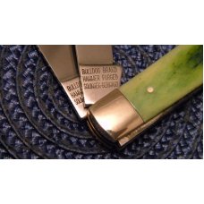 Bulldog Brand Solingen Germany Green Bone Trapper Knife c.1998 Bulldog Brand Solingen Germany Green Bone Trapper Knife c.1998