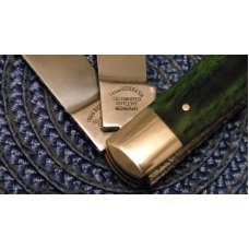 Fight'n Rooster Germany Green Bone 1998 Clyde Barrow Trapper Knife Fight'n Rooster Germany Green Bone 1998 Clyde Barrow Trapper Knife