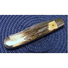 Case XX USA 4 Dot (1996) Stag 5254 Damascus Trapper Knife Case XX USA 4 Dot (1996) Stag 5254 Damascus Trapper Knife
