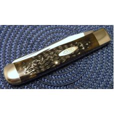 Case XX Stainless USA 2 Dot (1978) Bone 6254 SSP Tested XX Razor Edged Trapper Knife Case XX Stainless USA 2 Dot (1978) Bone 6254 SSP Tested XX Razor Edged Trapper Knife