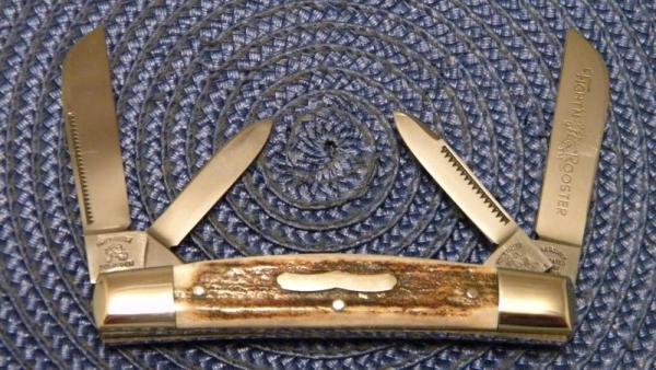 Fight'n Rooster Frank Buster Celebrated Cutlery Germany Stag Congress Knife Fight'n Rooster Frank Buster Celebrated Cutlery Germany Stag Congress Knife