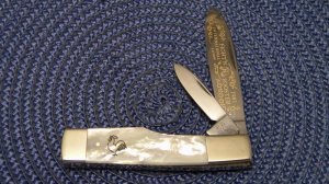 Fight'n Rooster Germany Pearl Gunstock Knife c.1981
