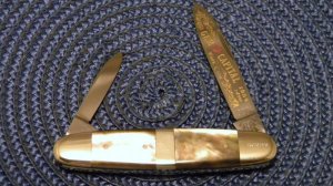 Fight'n Rooster Frank Germany Pearl Pen Knife Gem Capital Knife Club c.1984 