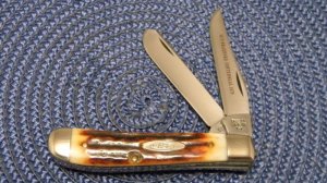 Case XX Stainless USA 1 Dot (1979) Bradford Centennial Stag 5207 SP SSP Mini Trapper Knife