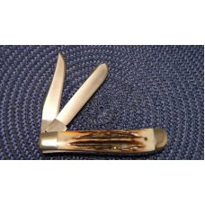 Case XX Stainless USA 1 Dot (1979) Bradford Centennial Stag 5207 SP SSP Mini Trapper Knife Case XX Stainless USA 1 Dot (1979) Bradford Centennial Stag 5207 SP SSP Mini Trapper Knife
