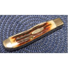 Case XX Stainless USA 1 Dot (1979) Bradford Centennial Stag 5207 SP SSP Mini Trapper Knife Case XX Stainless USA 1 Dot (1979) Bradford Centennial Stag 5207 SP SSP Mini Trapper Knife