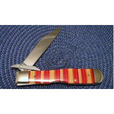 Case Bros Cutlery Co USA R111 1/2L SS Candy Stripe Cheetah Knife Case Bros Cutlery Co USA R111 1/2L SS Candy Stripe Cheetah Knife