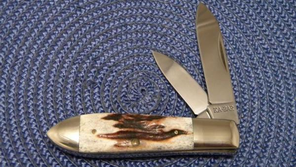 Ka-Bar UCC/87 Stag Swell End Bomb Jack Knife c.1987 Ka-Bar UCC/87 Stag Swell End Bomb Jack Knife c.1987