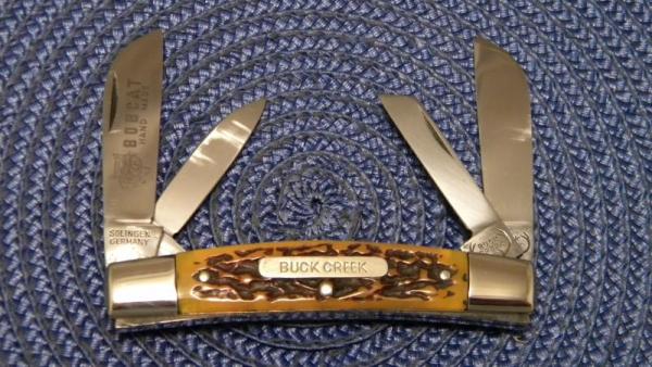 Buck Creek Solingen Germany Jigged Composition 4 Blade Congress Knife Buck Creek Solingen Germany Jigged Composition 4 Blade Congress Knife