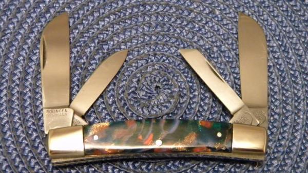 Buck Creek Solingen Germany Celluloid 4 Blade Congress Knife Buck Creek Solingen Germany Celluloid 4 Blade Congress Knife