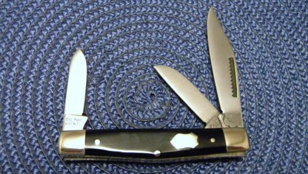 Buck Creek Solingen Germany Slick Black Little Stockman Knife Buck Creek Solingen Germany Slick Black Little Stockman Knife