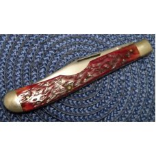 Robeson ShurEdge USA Strawberry Bone 612060 Easy Open Farmers Jack Knife