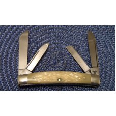 Case XX SS USA 6 Dot (1984) White Bone W64052 SS Congress Knife Case XX SS USA 6 Dot (1984) White Bone W64052 SS Congress Knife