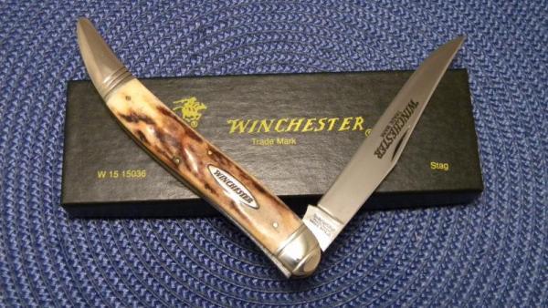 Winchester Trademark USA 1998 Stag W 15 15036 Toothpick Knife - NIB Winchester Trademark USA 1998 Stag W 15 15036 Toothpick Knife - NIB