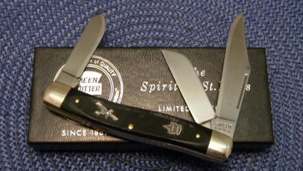 Schrade Walden Cut. K74 USA Keen Kutter Limited Edition The Spirit of St. Louis Stockman Knife - NIB Schrade Walden Cut. K74 USA Keen Kutter Limited Edition The Spirit of St. Louis Stockman Knife - NIB