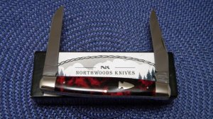 Northwoods Gladstone, Mich USA Imitation Tortoise Square Back Muskrat Knife - NIB