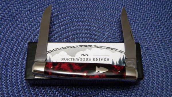 Northwoods Gladstone, Mich USA Imitation Tortoise Square Back Muskrat Knife - NIB Northwoods Gladstone, Mich USA Imitation Tortoise Square Back Muskrat Knife - NIB