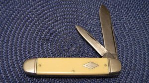 Shapleigh HDW Co. Diamond Edge Imitation Ivory Big Cigar Knife