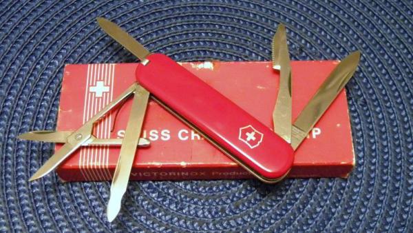 Victorinox Switzerland Stainless Rostfrei Red Companion Swiss Army Knife in Box