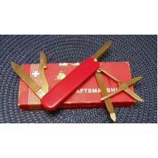 Victorinox Switzerland Stainless Rostfrei Red Companion Swiss Army Knife in Box