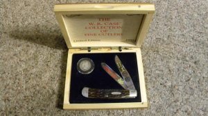 Case XX USA 7 Dot (1993) Bone PS6254 SS Liberty Head Quarter Trapper Knife - NIB