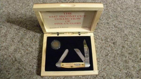 Case XX USA 1993 Bone SC6347 SS Indian Head Penny Stockman Knife - NIB Case XX USA 1993 Bone SC6347 SS Indian Head Penny Stockman Knife - NIB