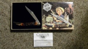 Russell (Made by Camillus) Imitation Stag Toothpick Knife - NIB