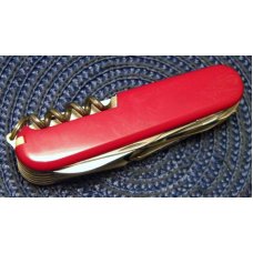 Victorinox Switzerland Stainless Rostfrei Red Officier Suisse Swiss Army Knife & Pouch Victorinox Switzerland Stainless Rostfrei Red Officier Suisse Swiss Army Knife & Pouch