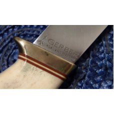 Gerber Portland ORE USA Stag Model C300A Fixed Blade Sheath Knife