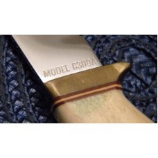Gerber Portland ORE USA Stag Model C300A Fixed Blade Sheath Knife