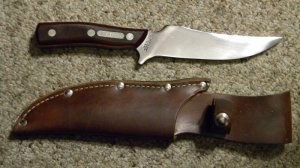 Schrade NY USA 15OT Delrin Deerslayer Fixed Blade Sheath Knife