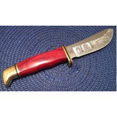 Buck 103 USA Scarlet Wood Hunting Heritage Collection Skinner Fixed Blade Sheath Knife c.2003 - NIB