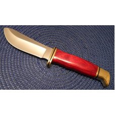 Buck 103 USA Scarlet Wood Hunting Heritage Collection Skinner Fixed Blade Sheath Knife c.2003 - NIB