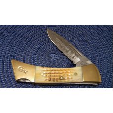 Case XX USA 2003 Bone 59L SS Hunting Heritage Collection Lockback Knife & Pouch - NIB Case XX USA 2003 Bone 59L SS Hunting Heritage Collection Lockback Knife & Pouch - NIB
