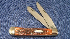 Case XX Stainless USA 5 Dot (1975) Bone 6254 SSP Tested XX Razor Edged Trapper Knife