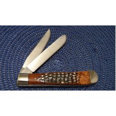 Case XX Stainless USA 5 Dot (1975) Bone 6254 SSP Tested XX Razor Edged Trapper Knife Case XX Stainless USA 5 Dot (1975) Bone 6254 SSP Tested XX Razor Edged Trapper Knife