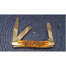 Case XX USA 2003 Burnt Orange Bone 6318 SS Stockman Knife Case XX USA 2003 Burnt Orange Bone 6318 SS Stockman Knife