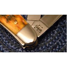 Case XX USA 2003 Burnt Orange Bone 6318 SS Stockman Knife Case XX USA 2003 Burnt Orange Bone 6318 SS Stockman Knife