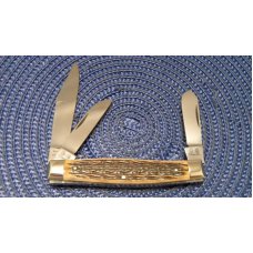 C. Risner Indian Head Solingen Germany Bone Stockman Knife C. Risner Indian Head Solingen Germany Bone Stockman Knife