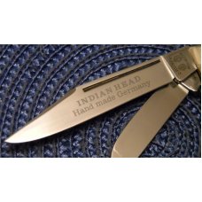 C. Risner Indian Head Solingen Germany Bone Stockman Knife C. Risner Indian Head Solingen Germany Bone Stockman Knife