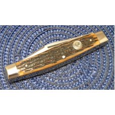 C. Risner Indian Head Solingen Germany Bone Stockman Knife C. Risner Indian Head Solingen Germany Bone Stockman Knife