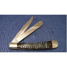 Case XX SS USA 8 Dot (1982) Bone 6251SP Case Collector's Club Banana Trapper Knife Case XX SS USA 8 Dot (1982) Bone 6251SP Case Collector's Club Banana Trapper Knife