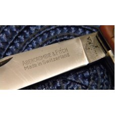 Victoria (Victorinox Switzerland) Red Fiber Abercrombie & Fitch Sportsmans Swiss Army Knife