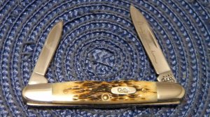 Case XX USA 2001 Bone 06263 SS Eisenhower Knife