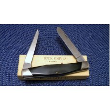 Buck USA Model # 313 Black Saw Cut Delrin Muskrat Knife c.Pre-1986 - NIB Buck USA Model # 313 Black Saw Cut Delrin Muskrat Knife c.Pre-1986 - NIB