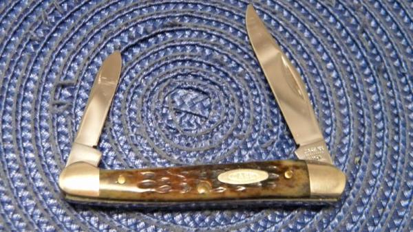 Case XX USA 9 Dot (1981) Bone 62109X Baby Copperhead Knife Case XX USA 9 Dot (1981) Bone 62109X Baby Copperhead Knife